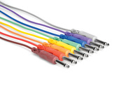 Hosa CPP-830 1' 1/4" TS to 1/4" TS Patch Cable, 8 Pack