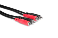 Hosa CRA-201 3.3' Dual RCA to Dual RCA Audio Cable