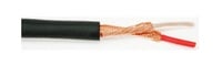 25 AWG Two-Conductor, Indvid. Shielded Bulk Mic Cable (656 ft., Black)