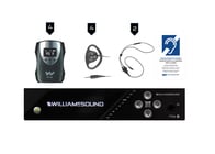 Williams AV FM 558 FM+ Assistive Listening System with 4x FM R38 Receivers