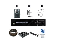 Williams AV FM 558-12 PRO FM+ Assistive Listening, 12 Receivers and Rack Kit