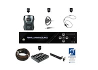 Williams AV FM 558-24-PRO D FM+ Assistive Listening, 24 Receivers + Rack Kit, Dante