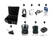 ADA Compliance Assistive Listening System, 4 Receivers + Charger