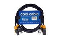 Blizzard DMXPCTRUE 6 Powercon True1 and 3-pin DMX Combo Cable, 6'