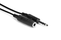 Hosa HPE-310 10' 1/4" TRSF to 1/4" TRS Headphone Extension Cable