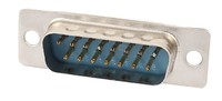 Whirlwind DSUB15ILM 15-pin D-Sub Connector, Male Inline