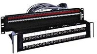 48-Channel 1/4" Longframe, 1 Rack Unit with 4' Harness to IDC Panel, 2RU