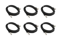 Cable Up MIC-20 6-Pack Bundle 6x XLR Microphone Cables
