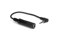 Hosa MHE-100.5 1/4" TRS to Right-Angle 3.5mm Headphone Adapter