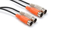 Hosa MID-204BK 13.1' Dual 5-pin DIN to Dual 5-pin DIN MIDI Cable