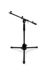 Hosa MSB-382BK 21.3" Tripod Base Microphone Stand with Telescoping Boom Arm, Black