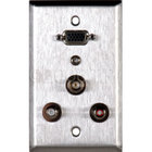 My Custom Shop WPL1157 Wall Plate 1 VGA 2 RCA 1 Mini 