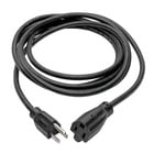 Tripp Lite P022-010 Power Extension Cord, NEMA 5-15P to NEMA 5-15R - 10A, Black