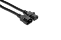 Hosa PWL-401.5 1.5' IEC C14 to IEC C13 Power Extension Cord