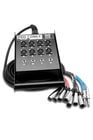 Hosa SH-8X4-25 25' Pro-Conex Stage Box Snake, 8 XLR Sends, 4 1/4" TRS Returns