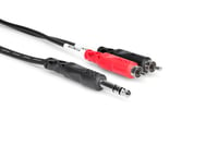 Hosa TRS-201 3.3' 1/4" TRS to Dual RCA Insert Cable