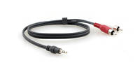 Kramer C-A35M/2RAM-10  3.5mm Stereo Audio to 2 RCA (Male-Male) Cable (10') 