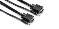 6' DE15 and 3.5mm TRS to DE15 and 3.5mm VGA A/V Cable