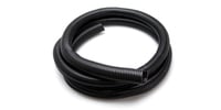 1" x 10' Plastic Cable Organizer Tube, Black