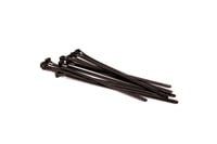 8" Plastic Zip Ties, 10 Pack, Black