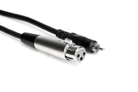 Hosa XRF-103 3' XLRF to RCA Audio Cable