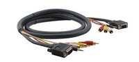 Molded 15-pin HD Plus Audio Plus 3 RCA (Male-Male) Cable (125')