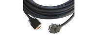 15-pin HD to 15-pin HD Plenum Cable with a 45 Degree Side-Angled Connector (35')