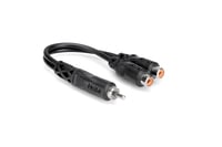 Hosa YRA-104 6" RCA to Dual RCA-F Audio Y-Cable