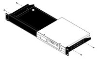 BSS RACK-MOUNT-KIT Rack kit, 1U for 2 BIB/BOB Devices