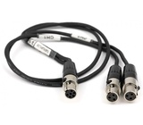 Lectrosonics MCTA6TA3F2  18" TA6F to Dual TA3F Adapter Cable 