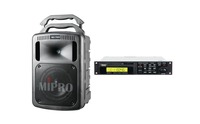 MIPRO MA708BR1DPM3 190W Portable PA Speaker the Built-In DPM3 USB/SD Player/Recorder and Bluetooth