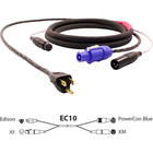 Pro Co EC10-10 10' Combo Cable With XLR And Blue PowerCON To Edison