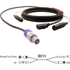 Pro Co EC11-75 75' Combo Cable with XLR and Grey powerCON to IEC