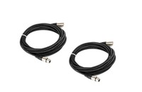 Cable Up MIC-25-TWO-K  Cable, XLR to XLR 25ft Black 