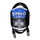 Pro Co EXMN-20 20' Excellines XLRF to XLRM Microphone Cable