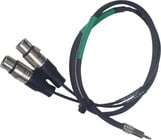 5' Excellines 1/8" TRS to Dual XLRF Cable