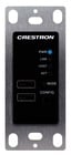Crestron USB-EXT-2-REMOTE-1GB  USB over Category Cable Extender Wall Plate, Remote, Black 