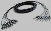 Pro Co MT8QR-10 10' 8-Channel 1/4" TS to RCA Patch Snake