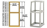 Base & 19 1/4 Slope Rack Grey