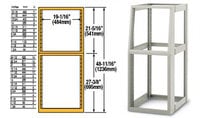 Base & 19 1/4 Slope Rack Grey 