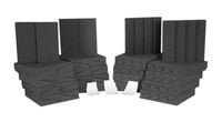 Roominators Acoustic Panel Kit for Small Project Studios in Charcoal Gray/ Charcoal Gray