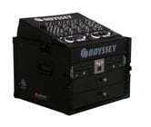 Odyssey FZ1006BL Black Label Combo Rack, 10U Top & 6U Bottom