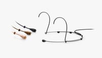 DPA 4066-OC-A-B00-LH Omnidirectional Headset Microphone with MicroDot Connector, Black