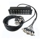 Splitter, 16ch Rack Mount Microphone Spltr, 6ft/25ft Snakes