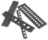2RU Panel with 12 Holes for Neutrik D Type Connectors