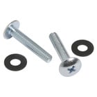 Chrome Rack Screws with Plastic Washer, 40ct