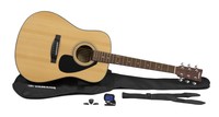 Yamaha GigMaker Standard Acoustic Pack Acoustic Guitar, Gig Bag, Tuner, Instructional DVD, Strap, Strings and Picks