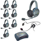 Eartec Co HUB944MXS Eartec UltraLITE/HUB Full Duplex Wireless Intercom System w/ 9 Headsets
