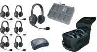 Eartec Co HUB7D Eartec UltraLITE/HUB Full Duplex Wireless Intercom System w/ 7 Headsets