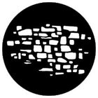 Rosco 77618 Steel Gobo, Stone Wall 2